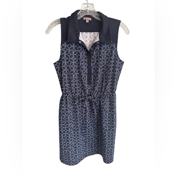 Talbots Patterned Activewear Sleeveless Dress - Picture 1 of 7